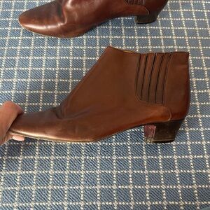 Vintage Ralph Lauren brown leather low boots, women’s size 7.5